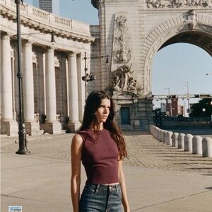 Zara cropped ribbed tank Sz M